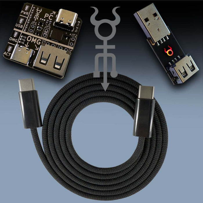 USB-C / USB-C / Woven-Black