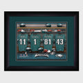 Philadelphia Eagles Personalized Locker Room Print with Matted Frame-Print-JDS Marketing-Top Notch Gift Shop