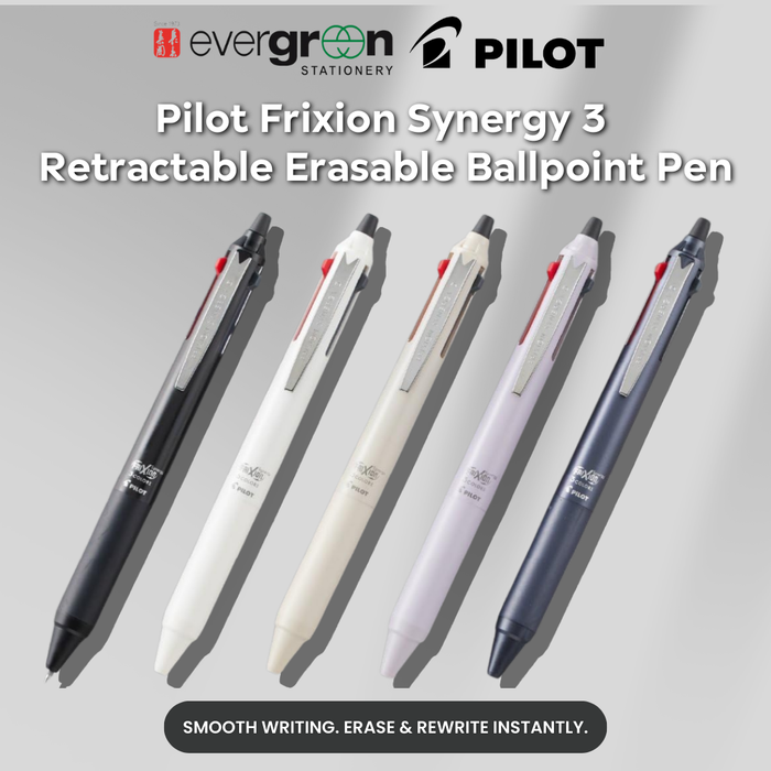 Pilot Frixion Synergy 3 Retractable Ballpoint Pen (LTFS314 Series)