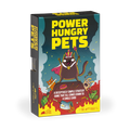 Power Hungry Pets game box at an angle with a cartoon cat character
