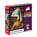 Pug with a Pearl Earring 500-piece puzzle box shown at an angle