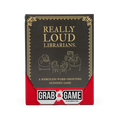 Really Loud Librarians Grab & Game Edition box front, a pocket-size word game