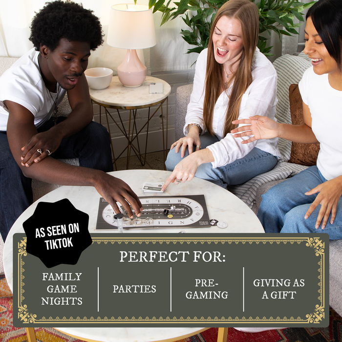 Friends playing Really Loud Librarians, perfect for game nights and parties