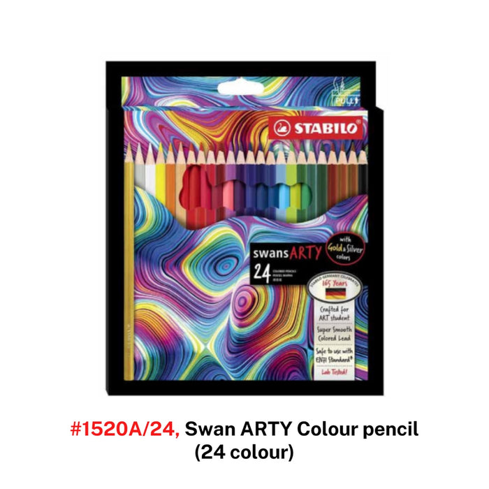 [SG] #1520A/12/24/36, Stabilo Swan ARTY Colour pencil (12/24/36 colour) [Evergreen Stationery]