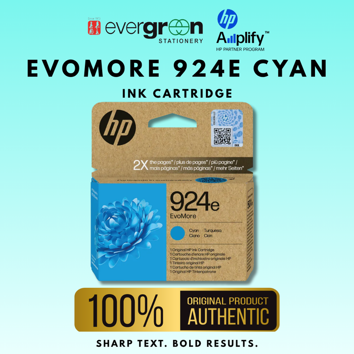 [SG] 924e EvoMore Cyan Ink Cartridge [Evergreen Stationery]