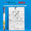 [SG] Apli #16468 Marine Adventure Giant Colouring Poster [Evergreen Stationery]
