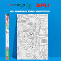 [SG] Apli #16469 Magic Forest Giant Colouring Poster [Evergreen Stationery]