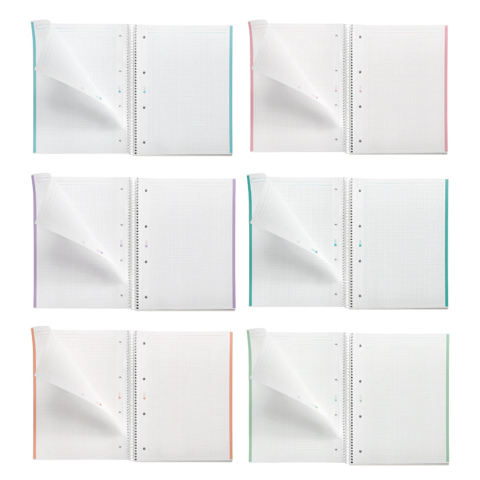 [SG] Apli A4 80pgs Square Messages Spiral Notebook (6 Colors Available) [Evergreen Stationery]