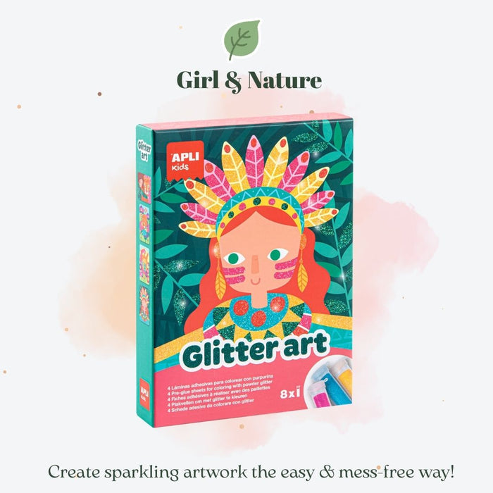 [SG] APLI Kids Glitter Art Craft Set | 2 Designs [Evergreen Stationery]