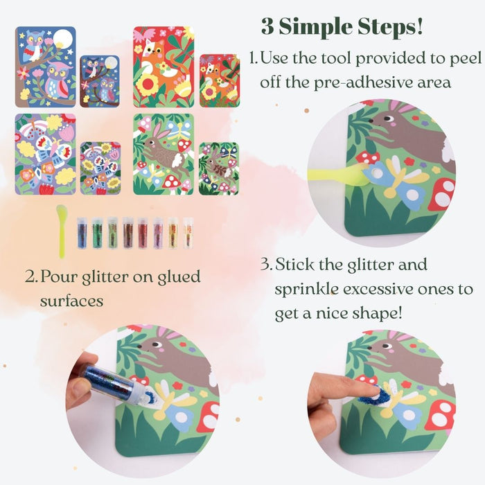 [SG] APLI Kids Glitter Art Craft Set | 2 Designs [Evergreen Stationery]