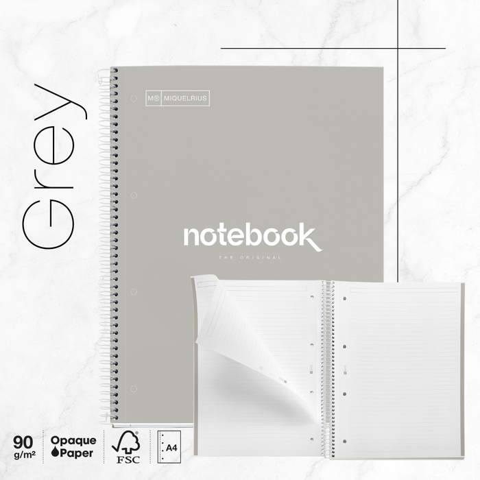 [SG] APLI MIQUELRIUS A4 Emotions Ruled Notebook | Hard Cover| 80 Sheets [Evergreen Stationery]