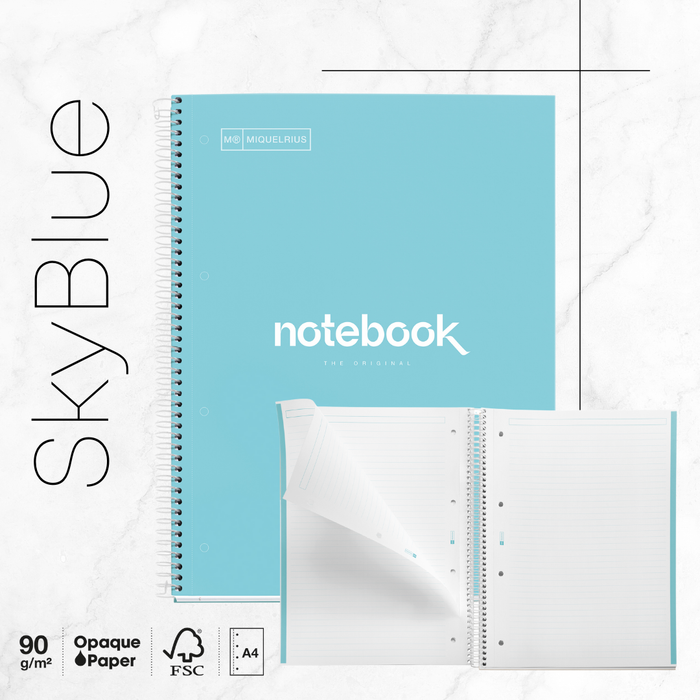 [SG] APLI MIQUELRIUS A4 Emotions Ruled Notebook | Hard Cover| 80 Sheets [Evergreen Stationery]