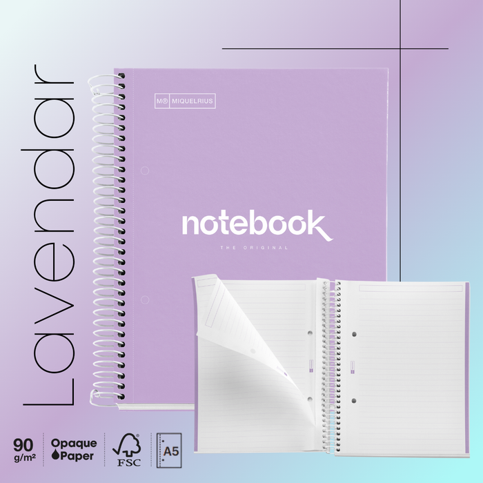 [SG] APLI MIQUELRIUS A5 Emotions Ruled Notebook | 160 pages | 90gsm [Evergreen Stationery]