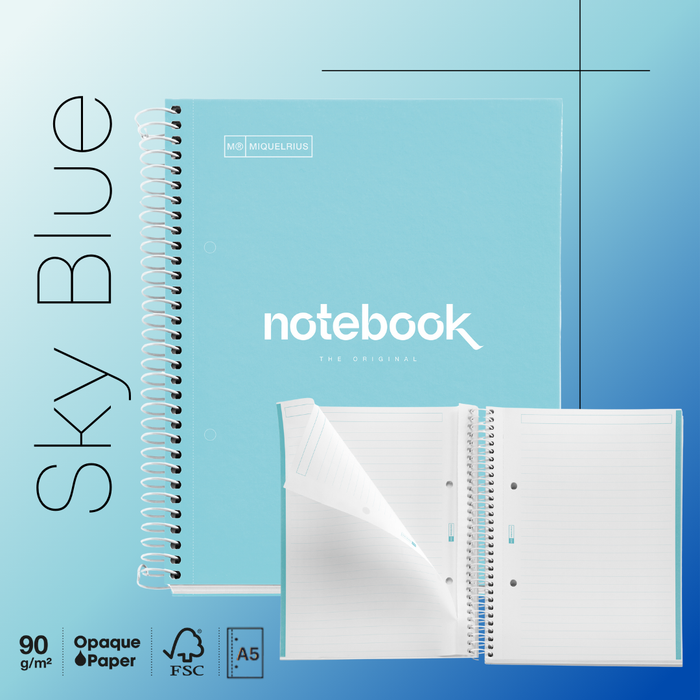 [SG] APLI MIQUELRIUS A5 Emotions Ruled Notebook | 160 pages | 90gsm [Evergreen Stationery]