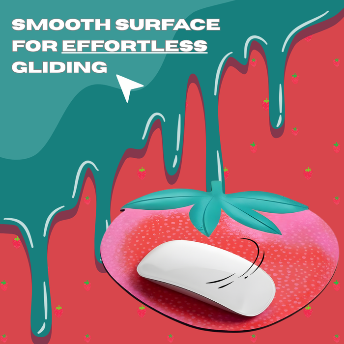 [SG] APLI Miquelrius Strawberry-Shaped Mousepad [Evergreen Stationery]
