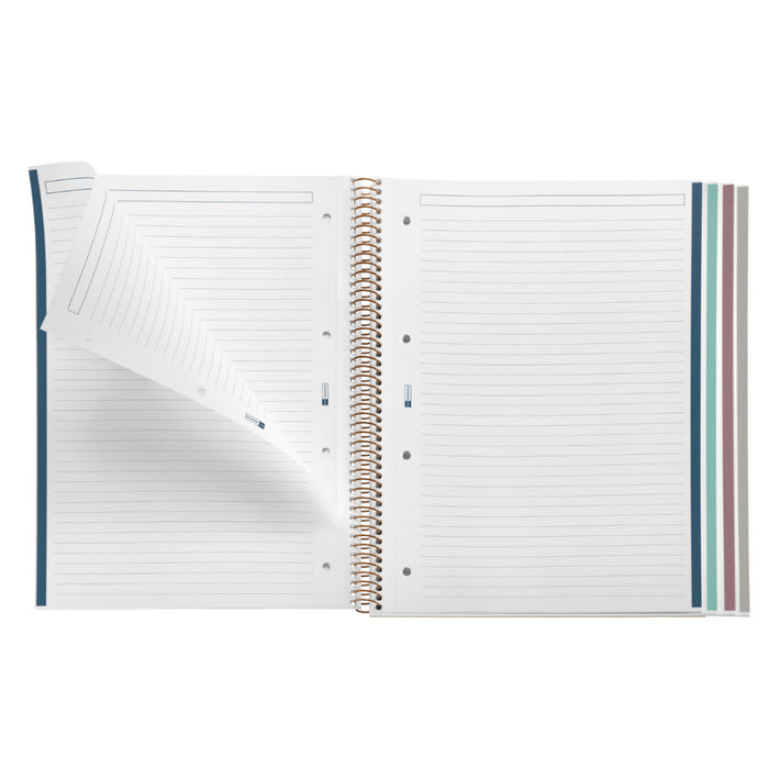 [SG] Apli MR49994 A4 Always Black 120pgs Lined Spiral Notebook [Evergreen Stationery]