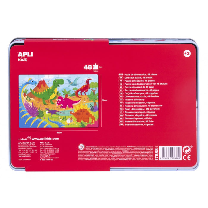 [SG] Apli Puzzle Dinosaurs 48pcs [Evergreen Stationery]