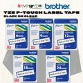 🖨️ [SG] Brother TZE P-touch Label Tape – Black on Clear [Evergreen Stationery]