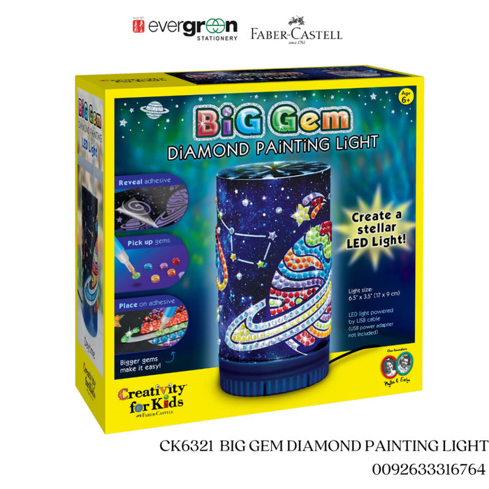 [SG] CK6321  BIG GEM DIAMOND PAINTING LIGHT[EVERGREEN STATIONERY]