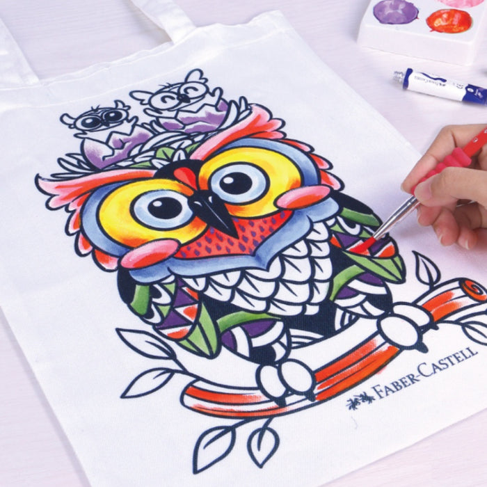 [SG] DDD Faber Castell Creative Art Series Colour Your Own Tote Bag [Evergreen Stationery]