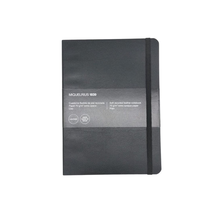 [SG] ECO MIQUELRIUS 10405 Flexible Leather Notebook (PLAIN, 100 & 200 sheets) [Evergreen Stationery]