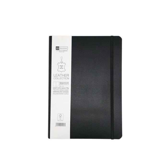 [SG] ECO MIQUELRIUS 10405 Flexible Leather Notebook (PLAIN, 100 & 200 sheets) [Evergreen Stationery]
