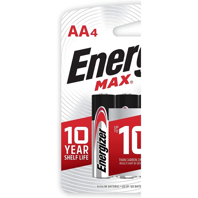[SG] Energizer - Size Aa - Max (4/Pack) E91bp4 [Evergreen Stationery]