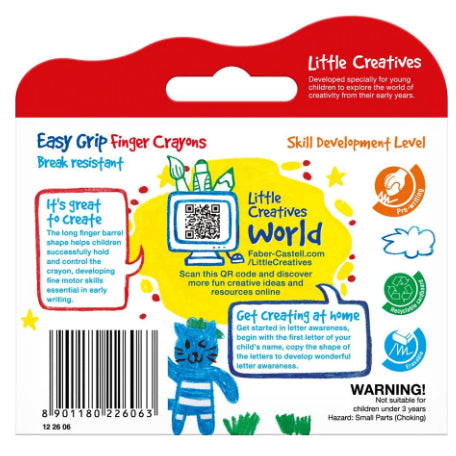 [SG] Faber-Castell Easy grip finger crayons [Evergreen Stationery]