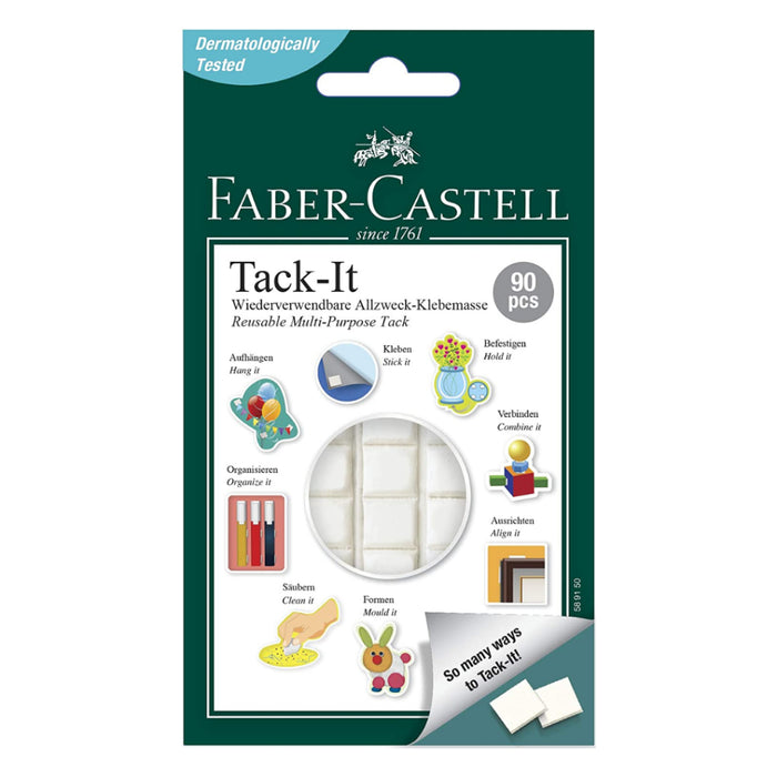 [SG] Faber Castell Tack-it Removable & Reusable Adhesive 50g (Bundle of 3) [Evergreen Stationery]