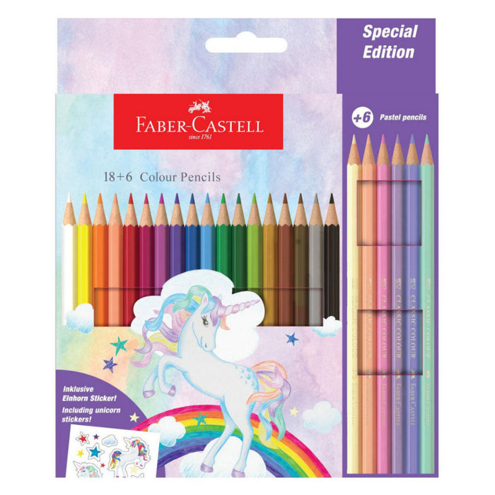 [SG] Faber-Castell Unicorn Color Pencils (24 Colors) [Evergreen Stationery]