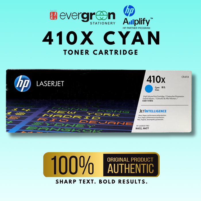 [SG] HP 410X Cyan Toner Cartridge [Evergreen Stationery]