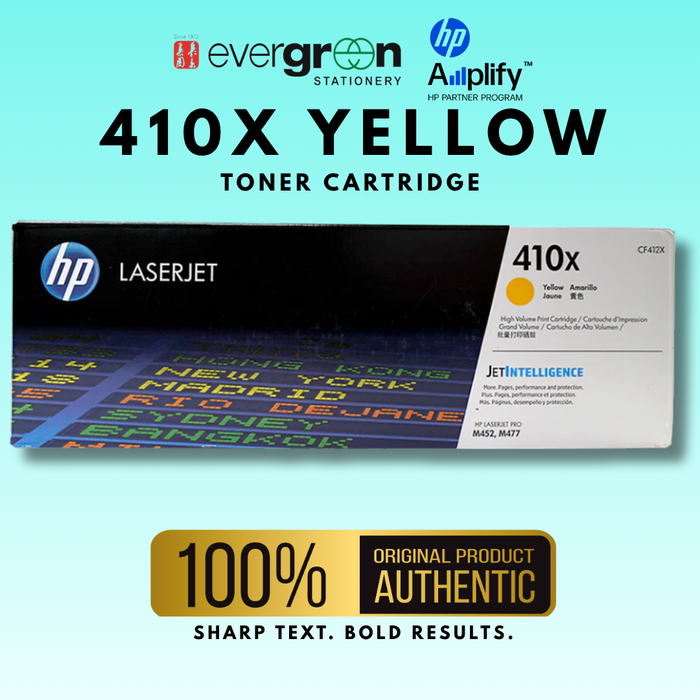 [SG] HP 410X Yellow Toner Cartridge [Evergreen Stationery]