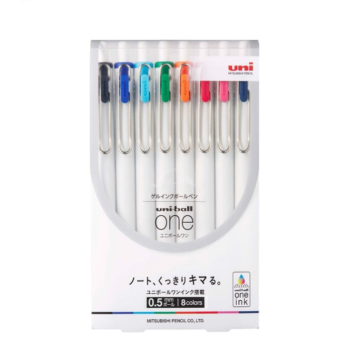 [SG] [Limited Edition] Uni Mitsubishi Gel Pen Uni-Ball One | 8 cols/set | 0.5mm [Evergreen Stationery]