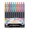[SG] [Limited Edition] Zebra Sarasa Clip 0.5 Shiny Decoshine 10 Colours Set [Evergreen Stationery]
