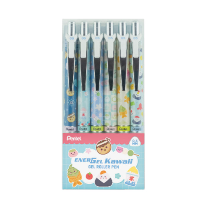 [SG] Pentel Energel Limited Edition Kawaii Japanese Snacks Pen (6 Piece Set) [Evergreen Stationery]