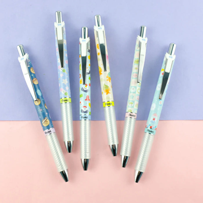 [SG] Pentel Energel Limited Edition Kawaii Japanese Snacks Pen (6 Piece Set) [Evergreen Stationery]
