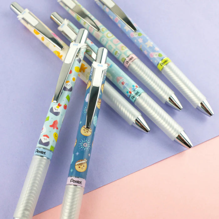 [SG] Pentel Energel Limited Edition Kawaii Japanese Snacks Pen (6 Piece Set) [Evergreen Stationery]