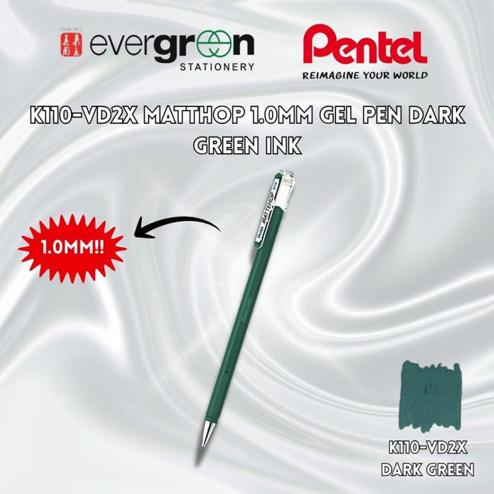 [SG] Pentel K110-V7STC/S MATTHOP Enchantment Set [Evergreen Stationary]