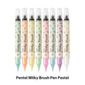 [SG] Pentel Milky Brush Pen Pastel [Evergreen Stationery]