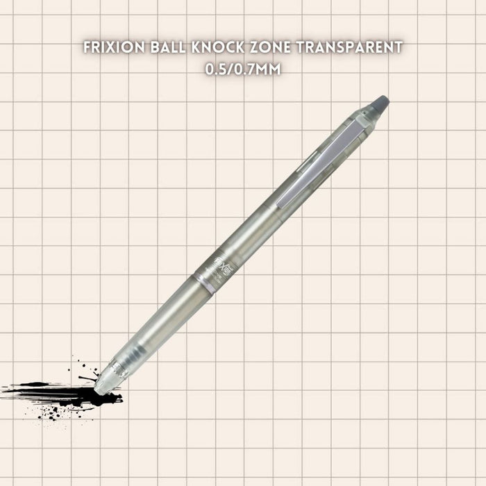 [SG] Pilot Frixion Ball Knock Zone 0.5mm/0.7mm Erasable Black Ink Pen [Evergreen Stationery]