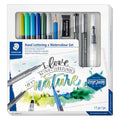 [SG] STAEDTLER HAND LETTERING X WATERCOLOUR SET 100% PEFC 61 3001-2 [Evergreen Stationery]