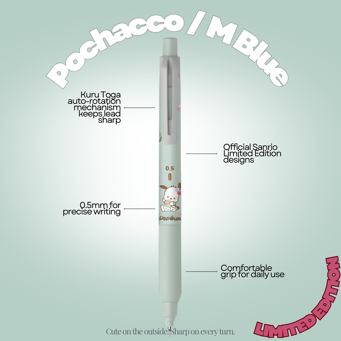 [SG] Uni LIMITED EDITION KuruToga x Sanrio 0.5mm Mechanical Pencil [Evergreen Stationery]