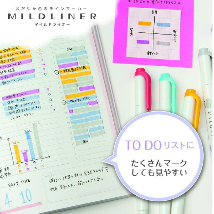 [SG] Zebra Mildliner WKT7-25C/Box [Evergreen Stationery]