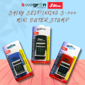 Shiny Self-Inking S-300 Mini Dater Stamp blue