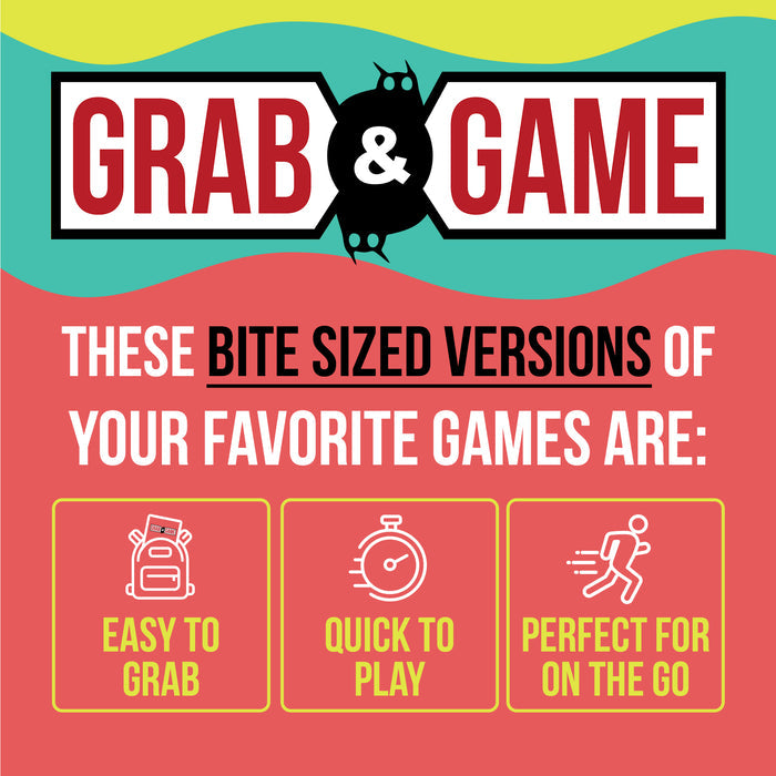 Grab & Game promo: bite-sized game versions that are easy to grab and quick to play