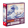 Exploding Kittens The Great Wave off Cat-a-gawa 500-piece puzzle box at an angle