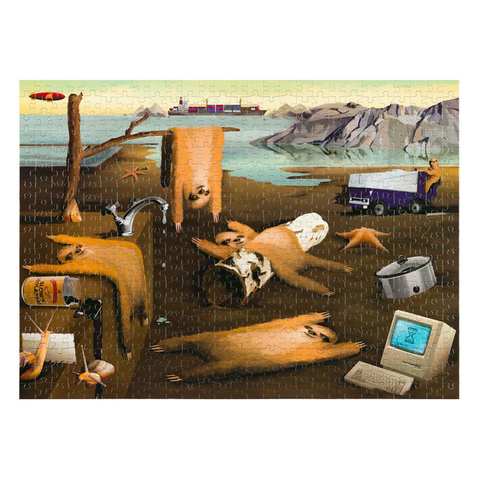 Assembled The Slothness of Memory jigsaw puzzle showing the sloth parody scene