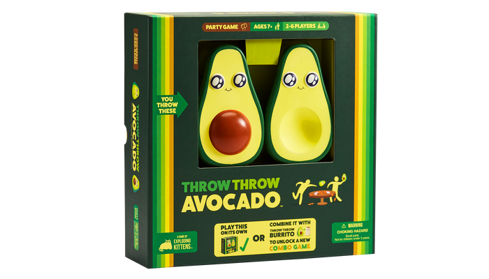 Throw Throw Avocado game box shown at an angle