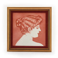 Tile Red Women Portrait.