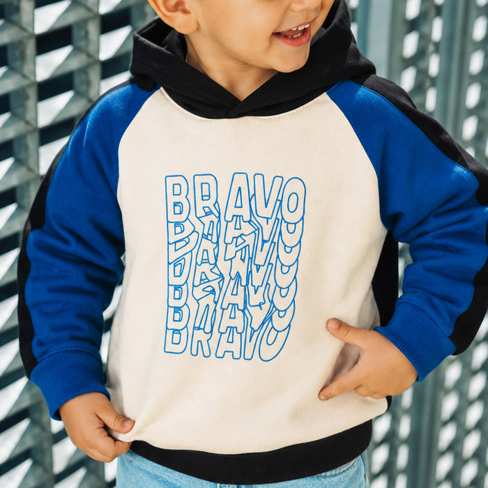 Toddler Boys Sweatshirt in Blue with Soft Warm Fabric, Hood Style & Comfortable Fit